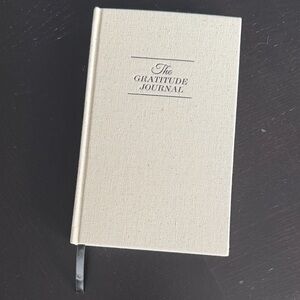 Cream Gratitude Journal - blank, never used